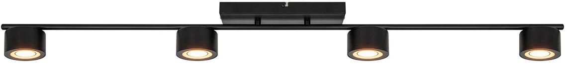 Nordlux Clyde lámpara de techo 4x5 W negro 2213530103
