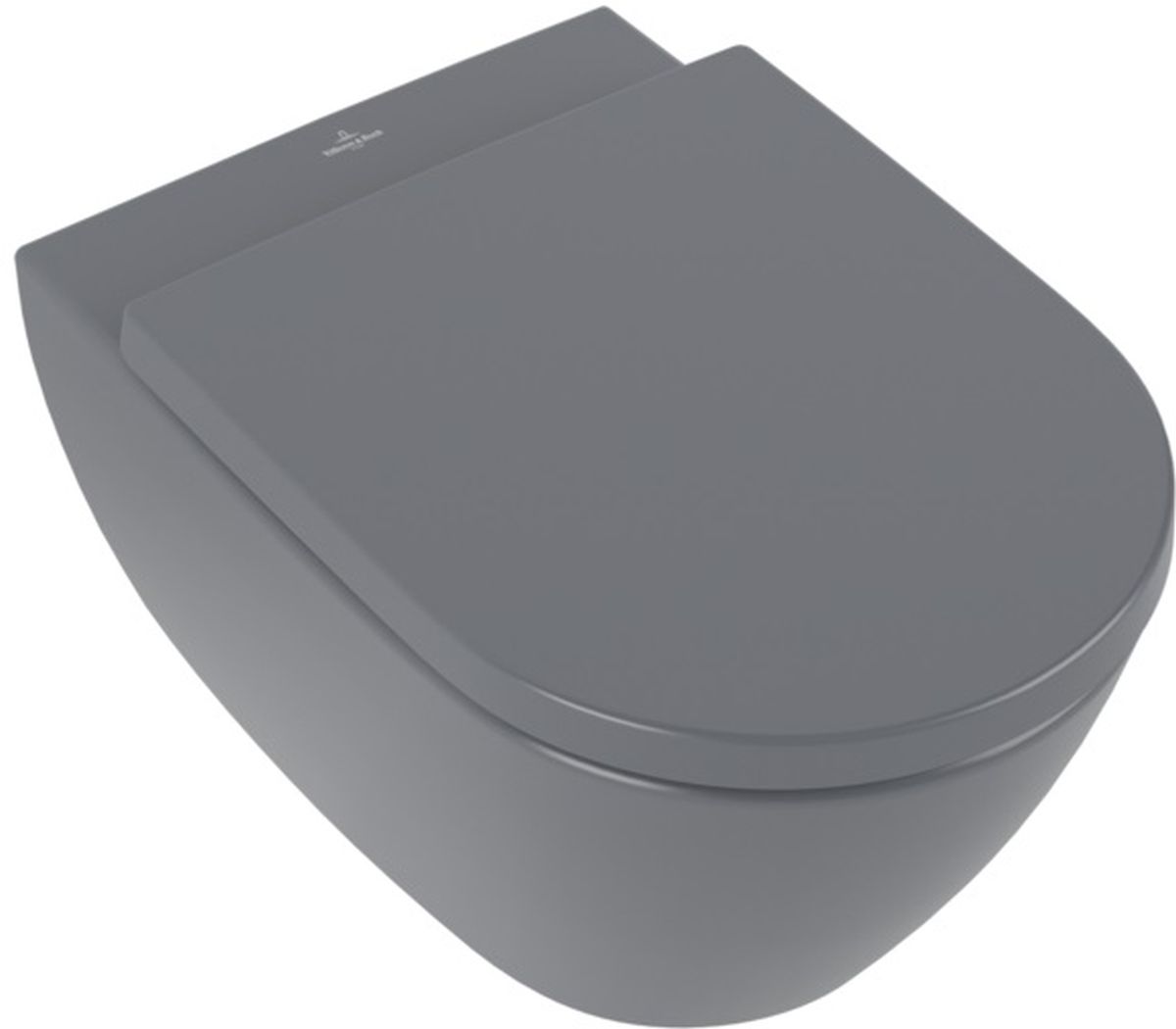 Villeroy & Boch Subway 2.0 taza de inodoro suspendido sin reborde gris 5614R0I4