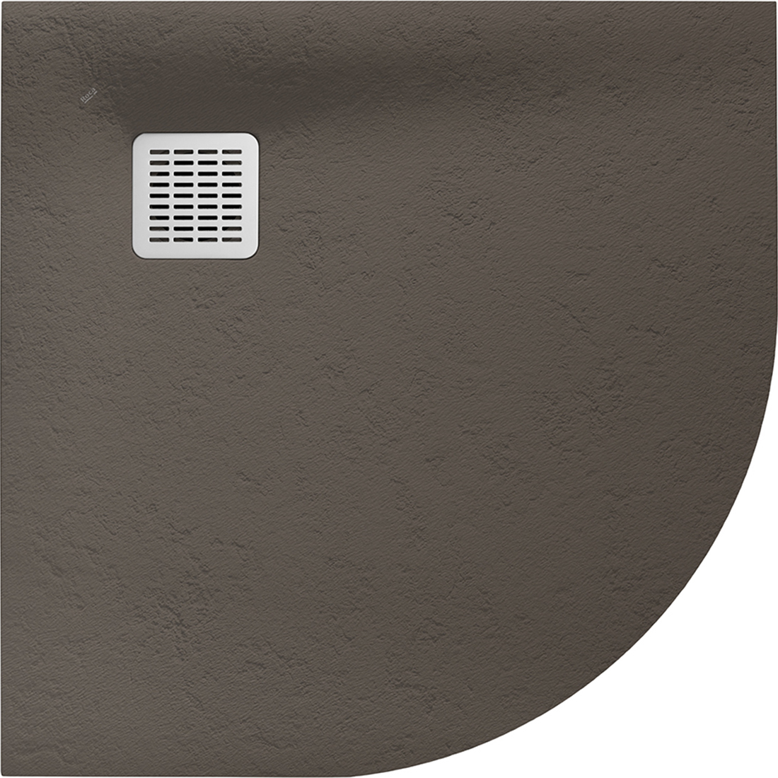 Roca Terran plato de ducha semicircular 90x90 cm café AP10538438401660