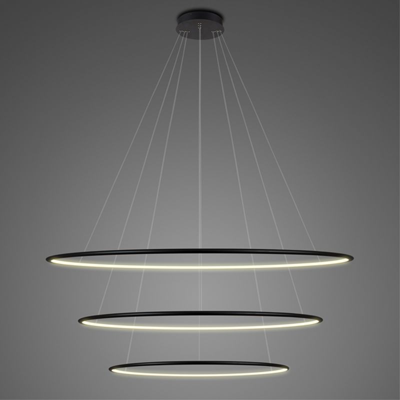 Altavola Design Ledowe Okręgi lámpara colgante 3x130 W negro LA075/P_100_in_3k_black