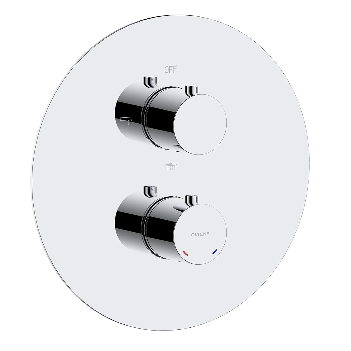Oltens Katla grifo de bañera y ducha empotrado con termostato cromo 34600100