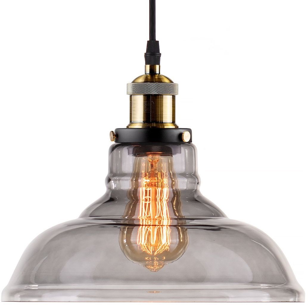 Altavola Design New York Loft lámpara colgante 1x40 W latón-humado LA040/P_smoky