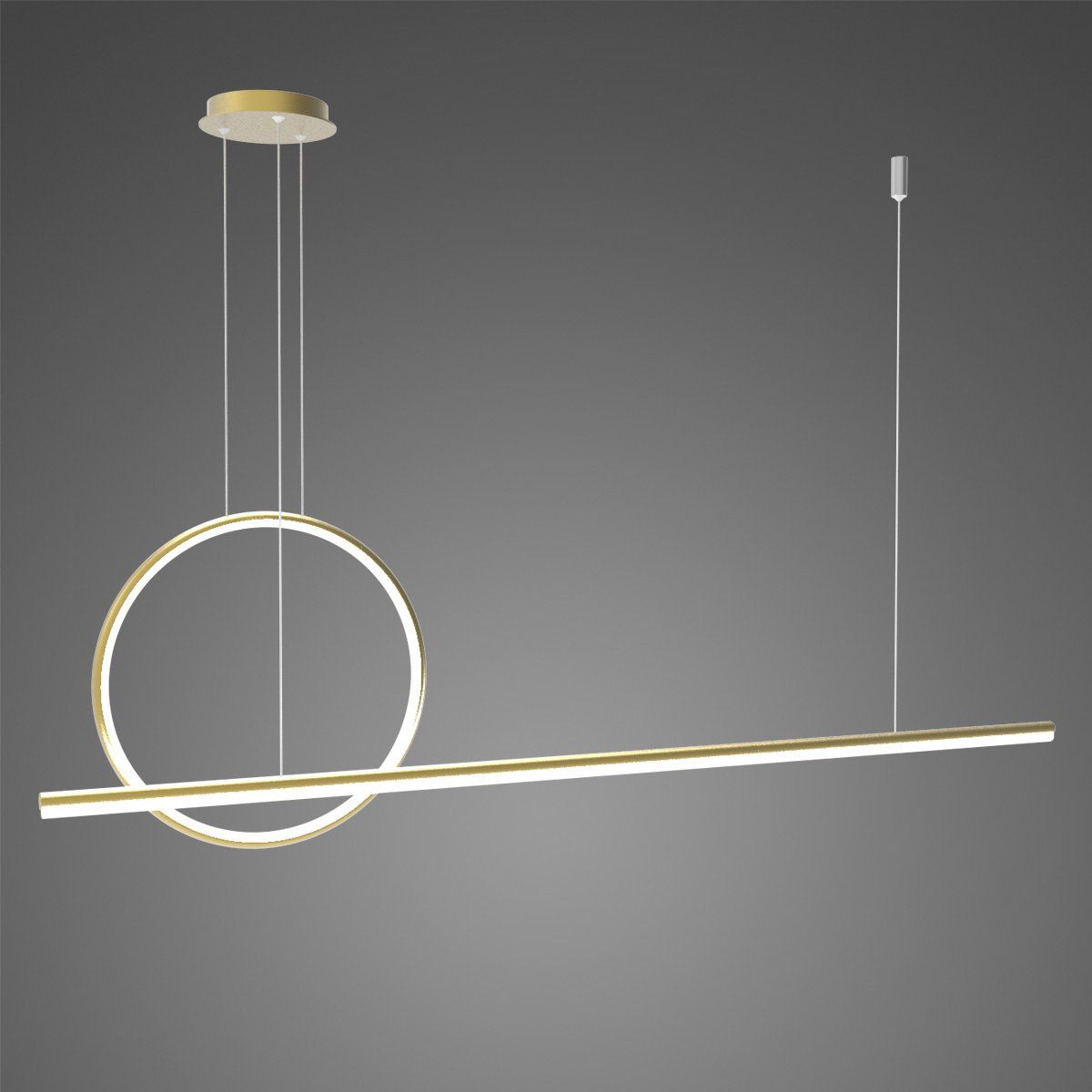 Altavola Design Linea lámpara colgante 2x W negro LA087/PX143_40_4k_gold_dimm