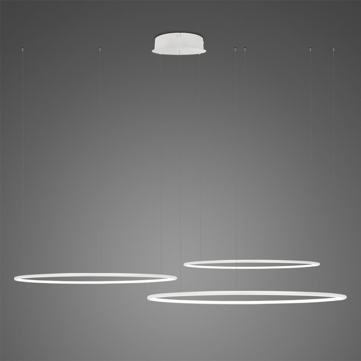 Altavola Design Ledowe Okręgi lámpara colgante 3x68 W blanco LA075/CO3_80_in_4k_white_dimm
