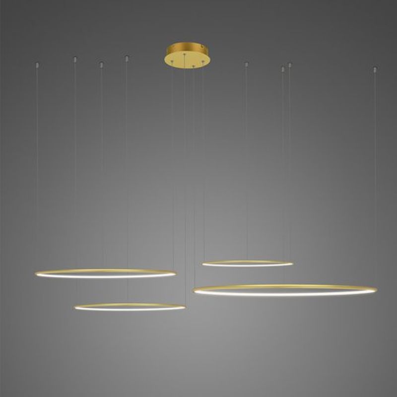 Altavola Design Ledowe Okręgi lámpara colgante 4x106 W oro LA084/CO4_100_in_4k_gold_dimm