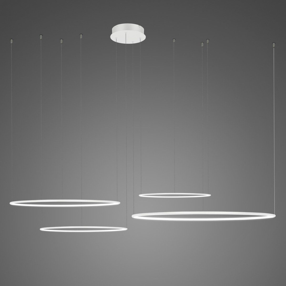 Altavola Design Ledowe Okręgi lámpara colgante 4x106 W blanco LA084/CO4_100_in_3k_white