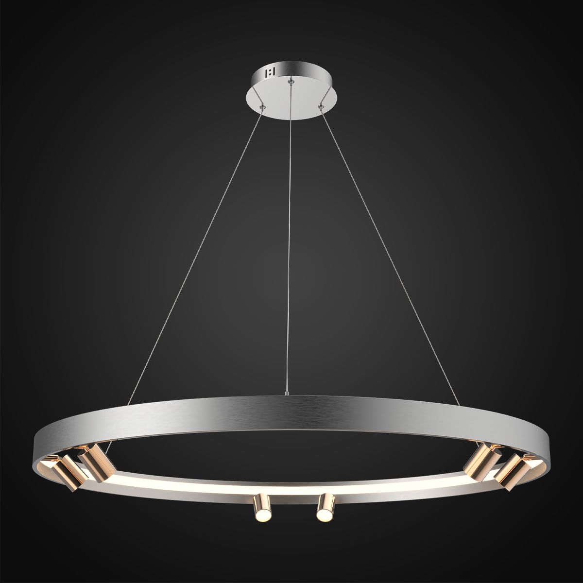Altavola Design Spectra lámpara colgante x67 W oro-gris/gris ceniza LA114/P_90_6+1_grey_gold