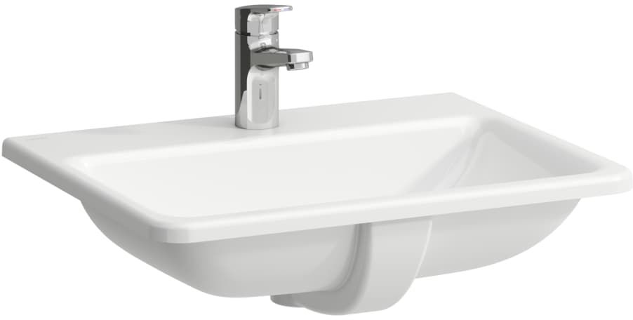 Laufen Pro S lavabo 56x44 cm rectangular empotrado blanco H8189634001041