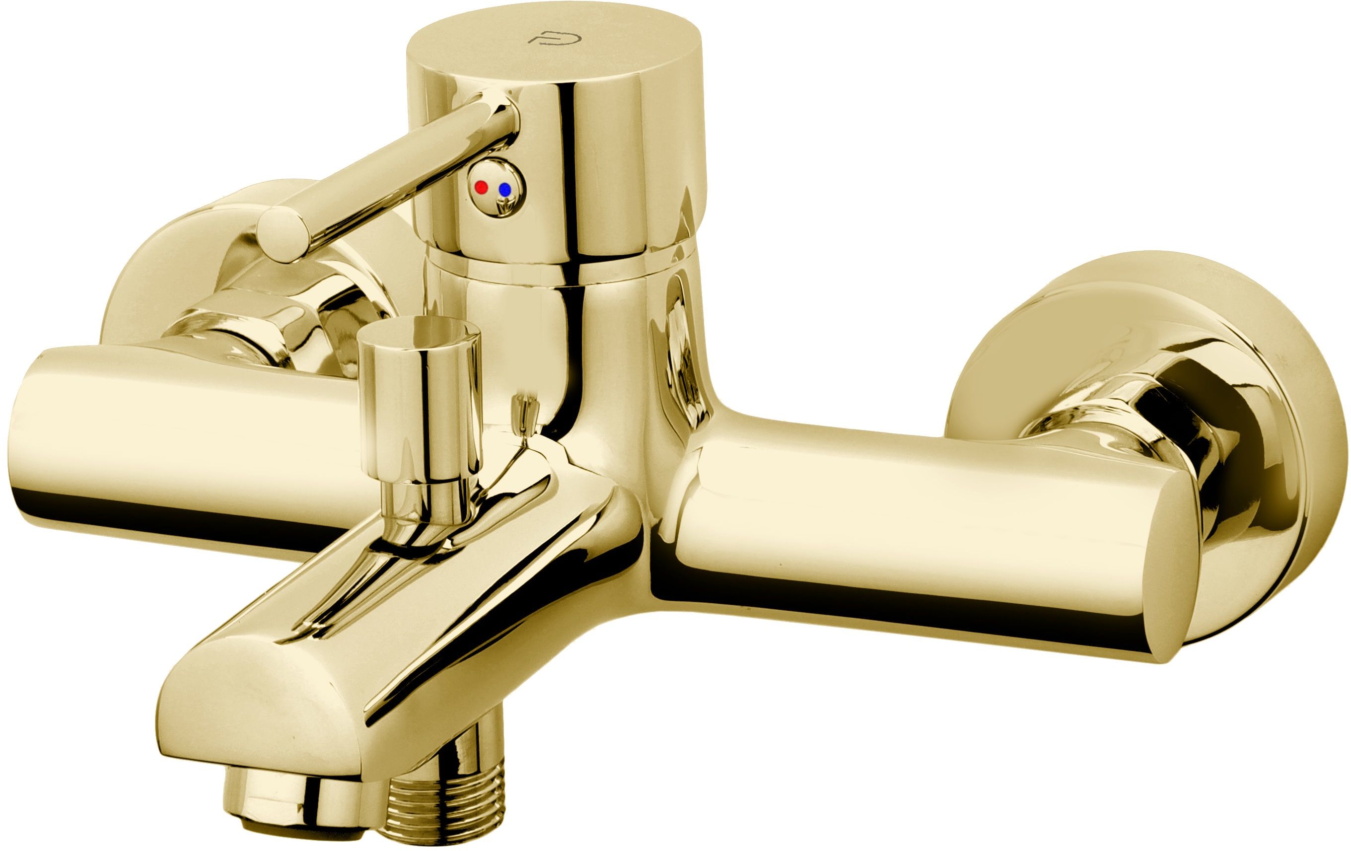 FDesign Flusso grifo de bañera y ducha a pared oro FD1-FLS-1-55