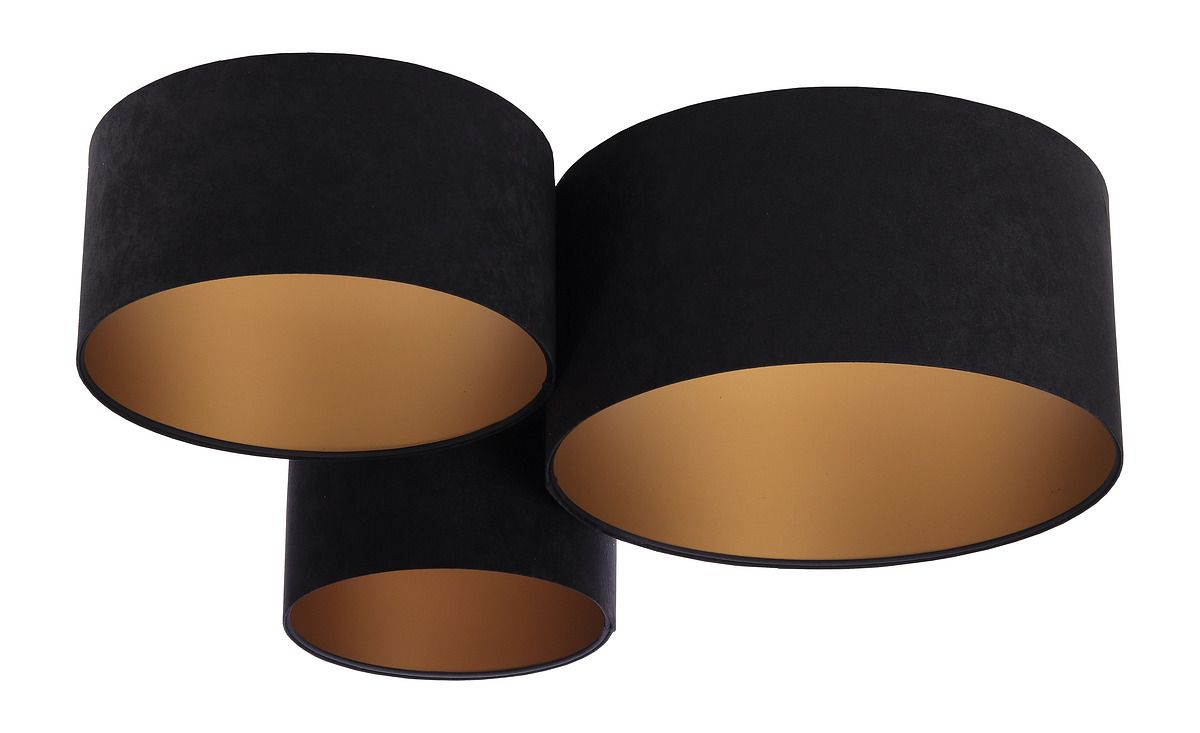 BPS Koncept Plafoniady plafon 3x60 W czarny-żółty 080-009