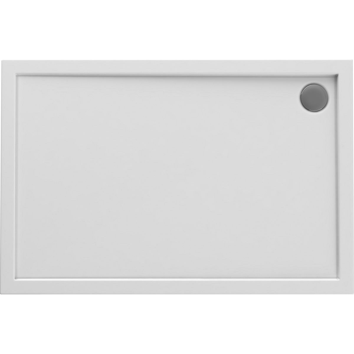 Oltens Superior plato de ducha rectangular 120x90 cm blanco 15006000
