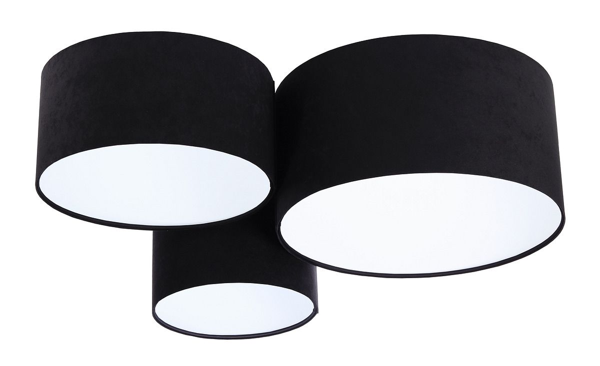 BPS Koncept Plafoniady plafón 3x60 W blanco-negro 080-007