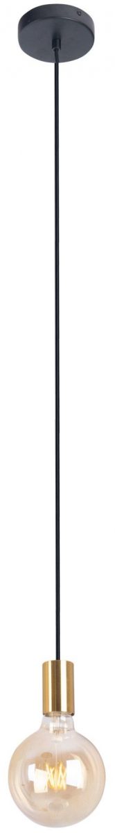 MaxLight Todi lámpara colgante 1x40 W negro-oro P0398