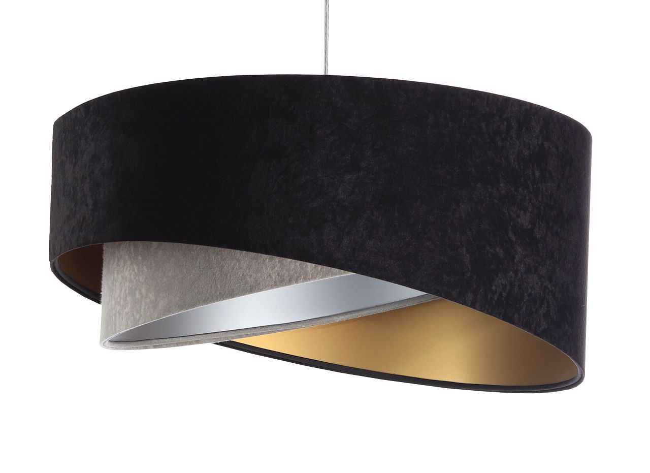 BPS Koncept Galaxy lámpara colgante 1x60 W negro-oro-gris/gris ceniza-plata 060-079