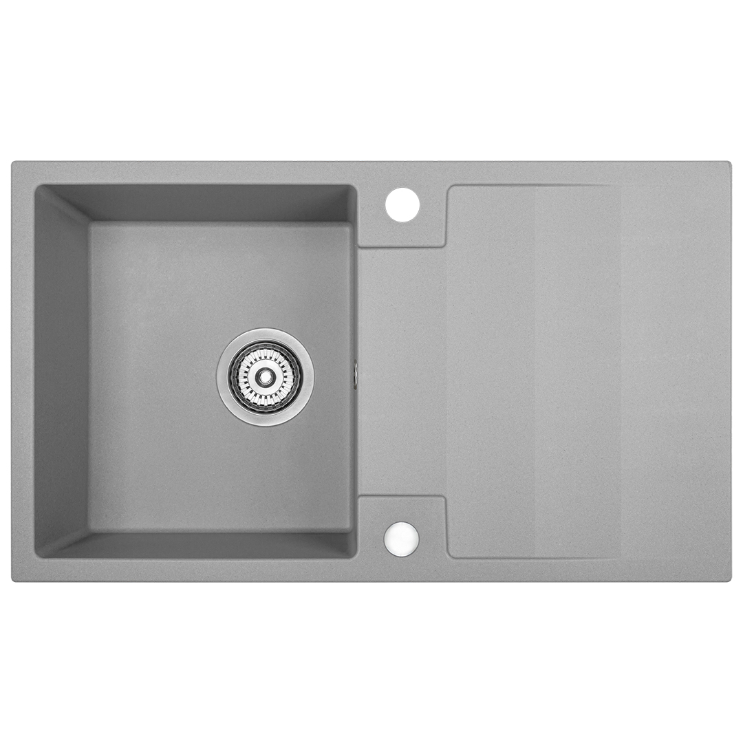 Kuchinox Rab fregadero de granito 76x44 cm gris/grafito/ónix SBF511Y