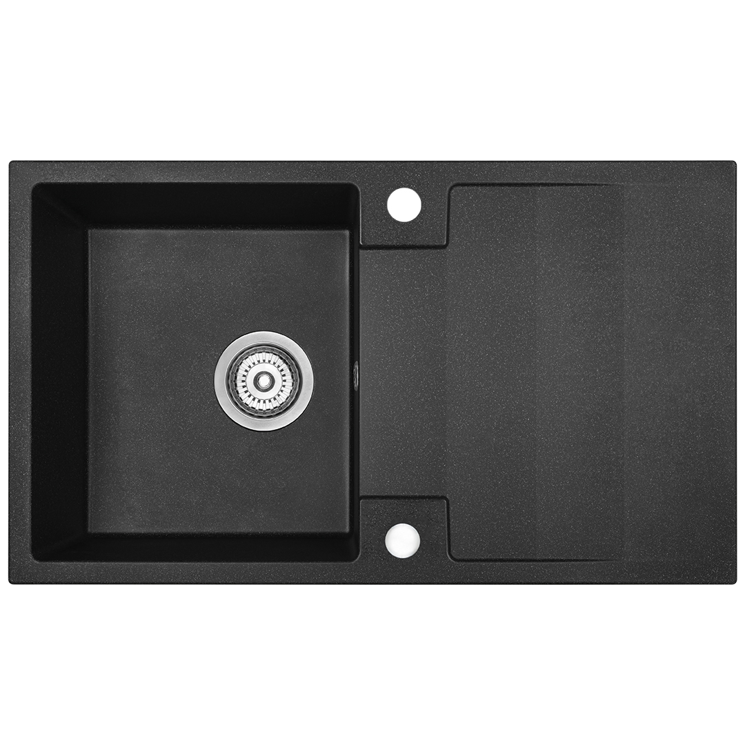 Kuchinox Rab fregadero de granito 76x44 cm negro SBF711Y