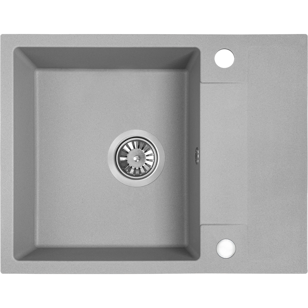 Kuchinox Rab fregadero de granito 56x44 cm gris/grafito/ónix SBF513Y