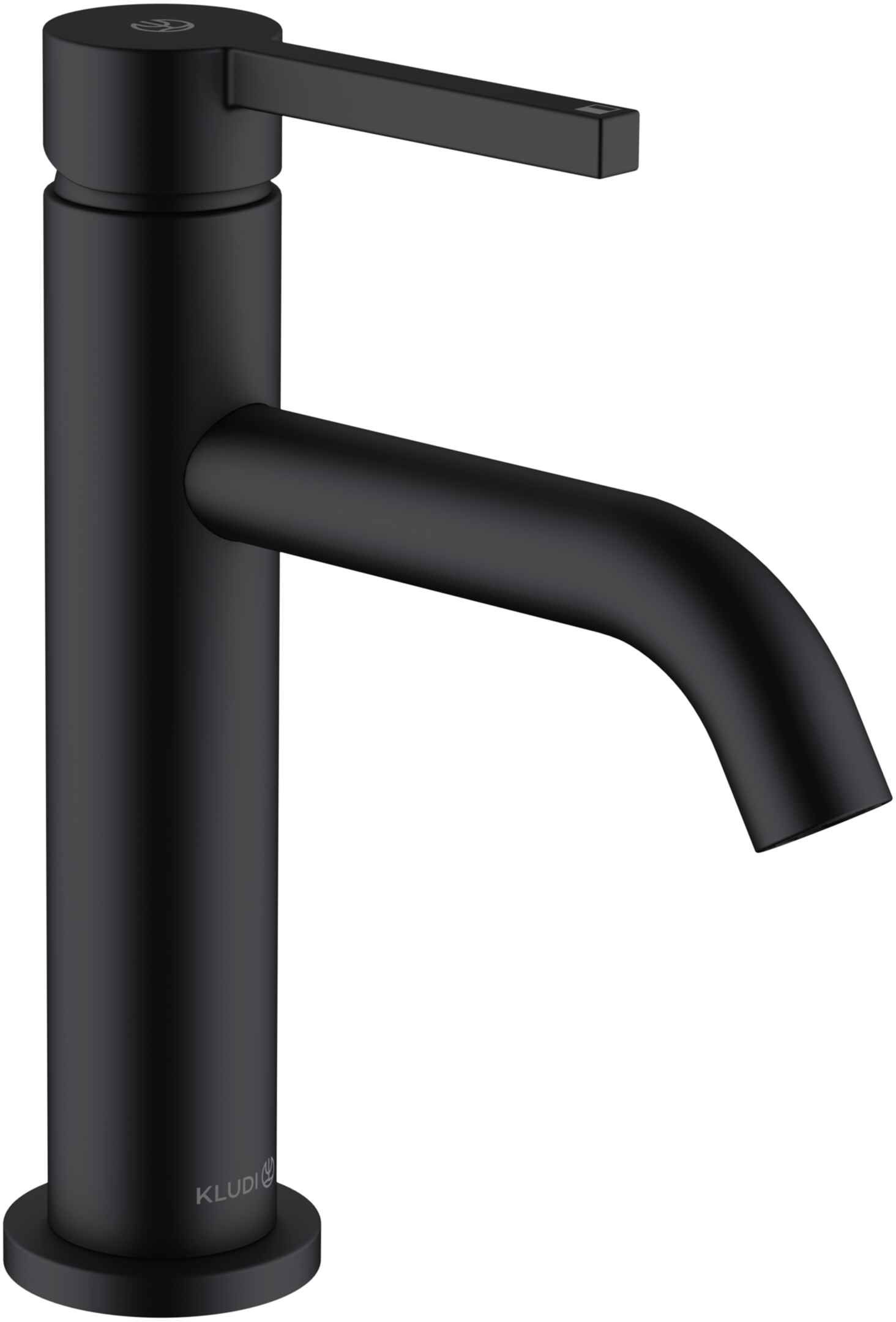 Kludi Nova Fonte grifo para lavabo de pie negro 200263915