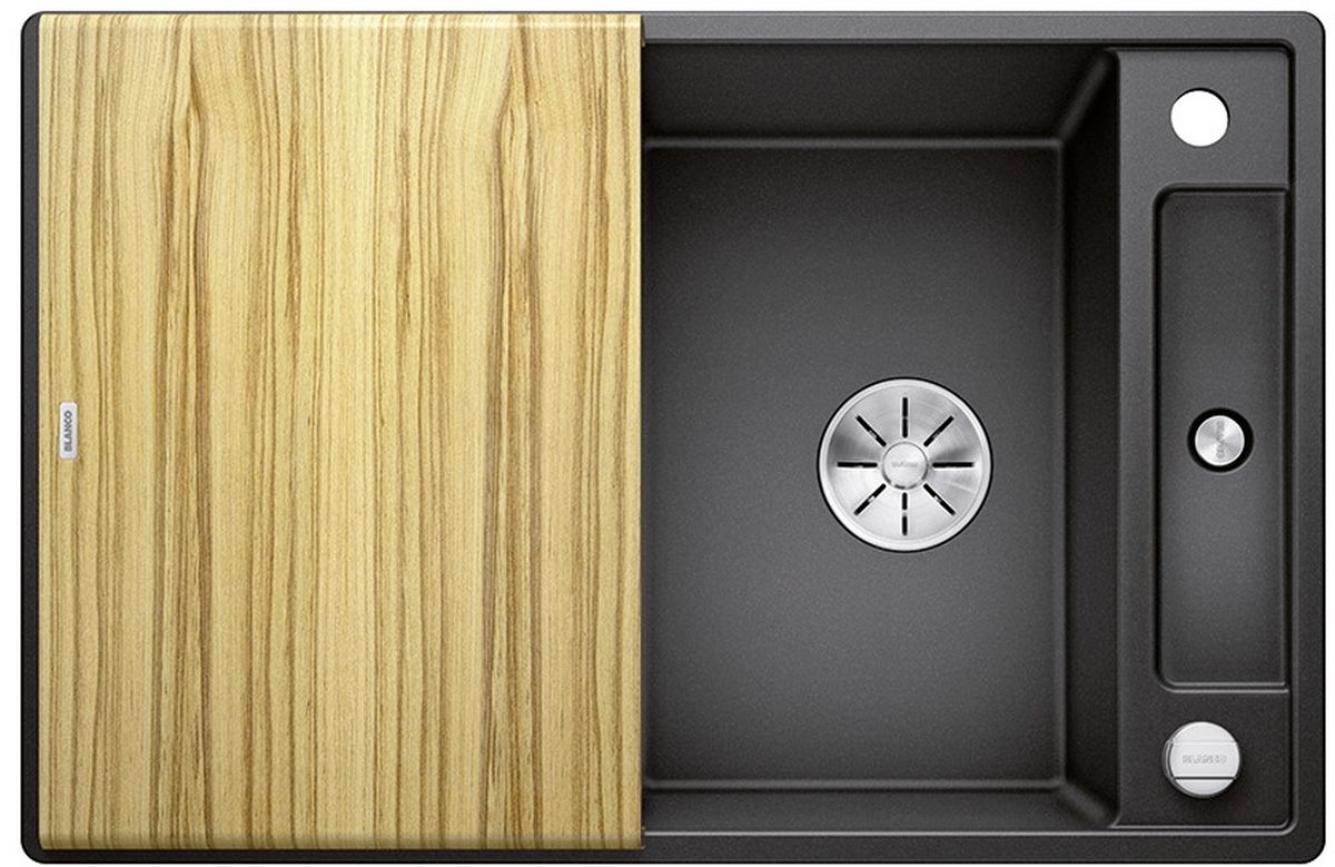 Blanco Axia III 45 S fregadero de granito 78x51 cm antracita 523173