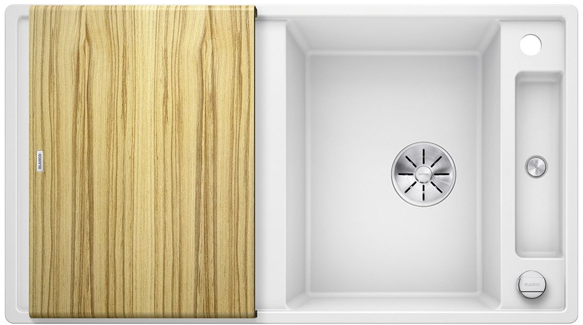 Blanco Axia III 5 S fregadero de granito 91.5x51 cm blanco 523209