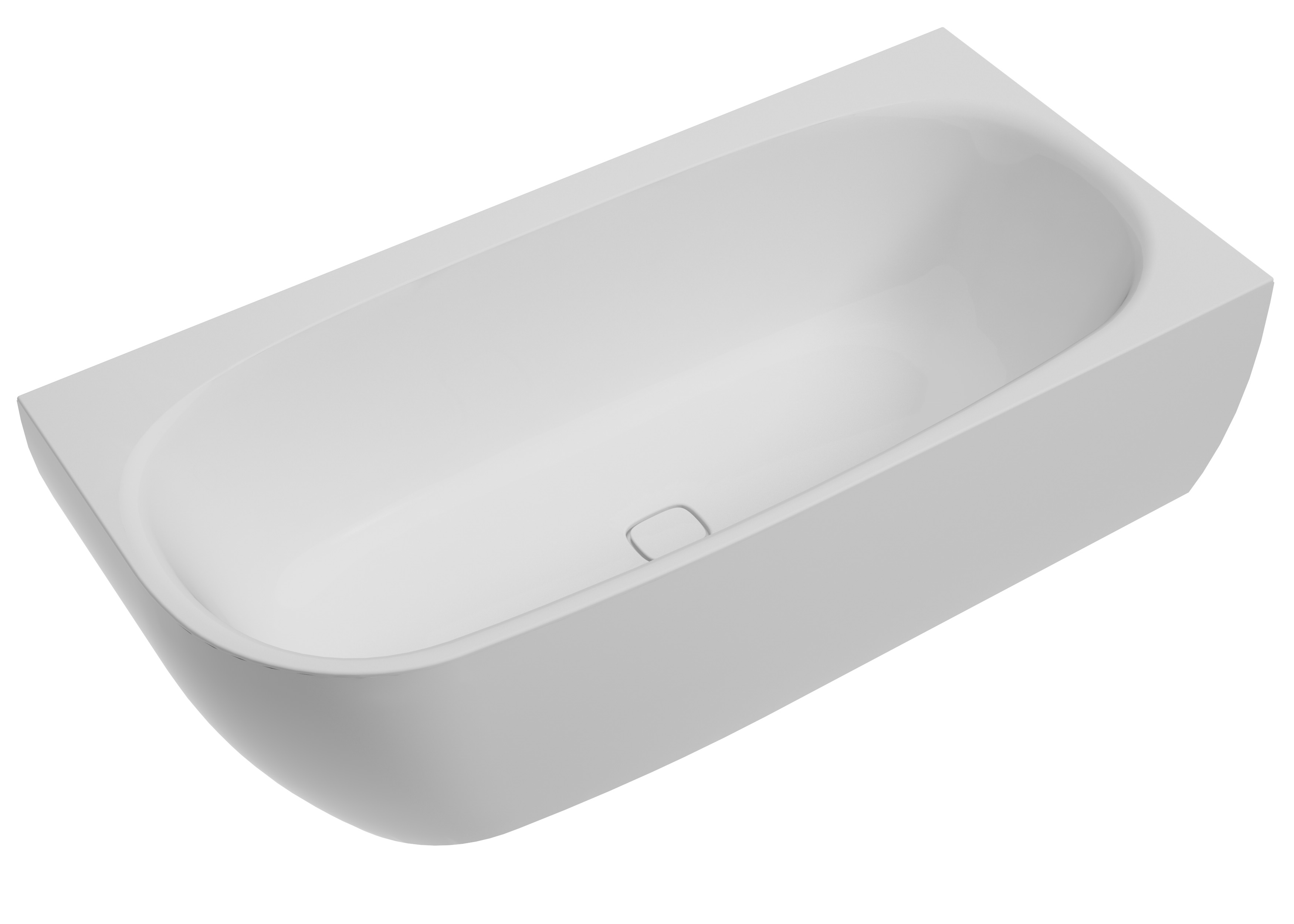 Hoesch iSensi bañera de esquina 170x75 cm rectangular blanco 3811.010