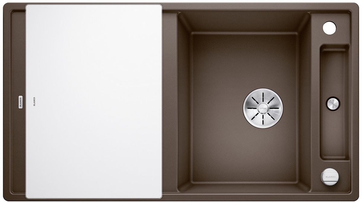 Blanco Axia III 5 S fregadero de granito 91.5x51 cm marrón 523224