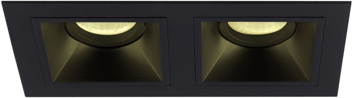 MaxLight Hit II lámpara empotrada 2x50 W negro H0091