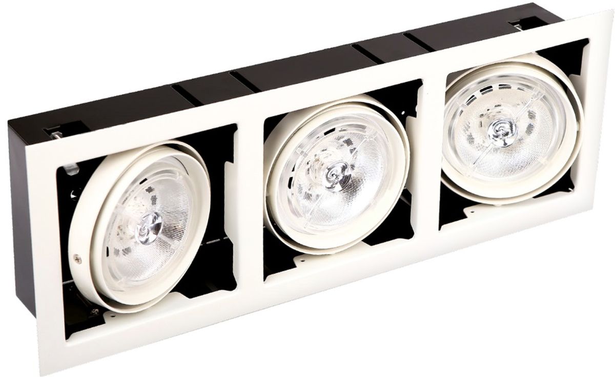MaxLight Matrix lampa do zabudowy 3x50W biała H0061