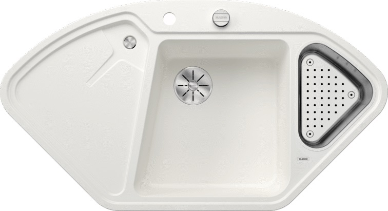 Blanco Delta II fregadero de granito 105.7x57.5 cm blanco 523660