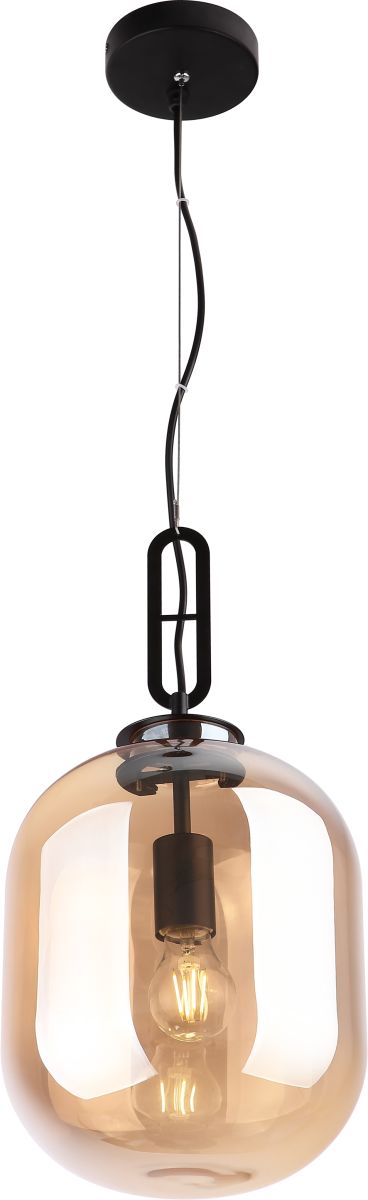 MaxLight Honey lámpara colgante 1x60 W negro-ámbar P0297