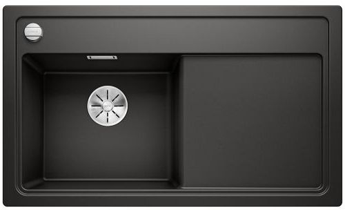 Blanco Zenar 45 S fregadero de granito 86x51 cm negro 526034