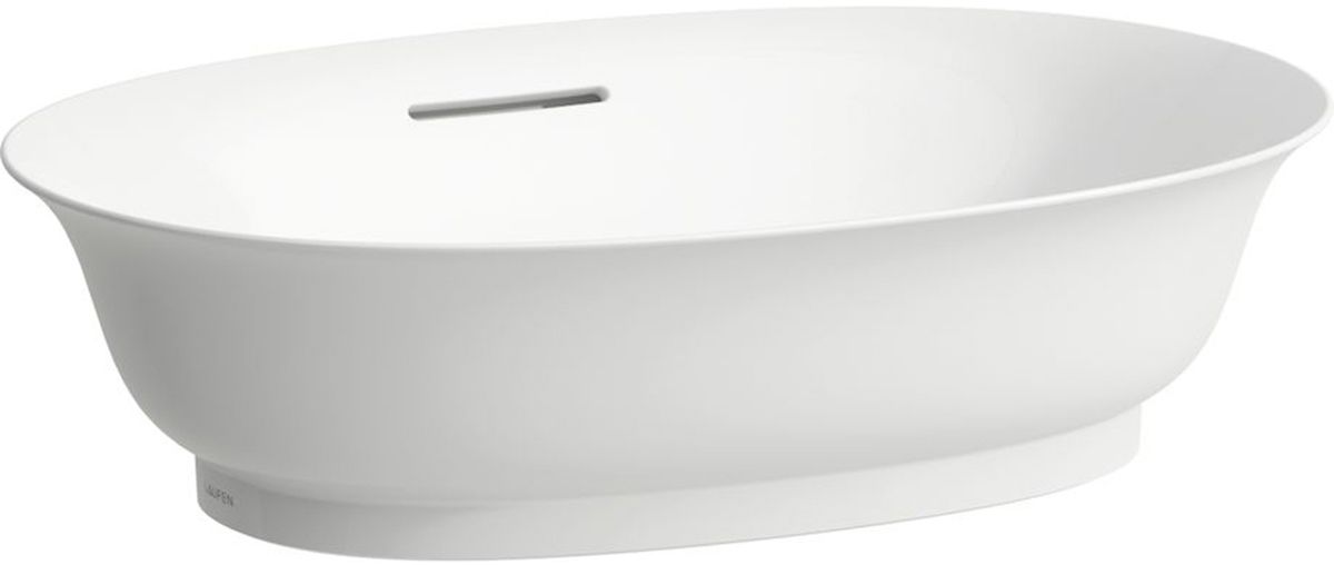 Laufen The New Classic lavabo 55x38 cm oval sobre encimera blanco brillante H8128530001091