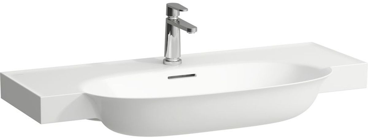 Laufen The New Classic lavabo 100x48 cm semicircular clásico-para mueble blanco brillante H8138570001041