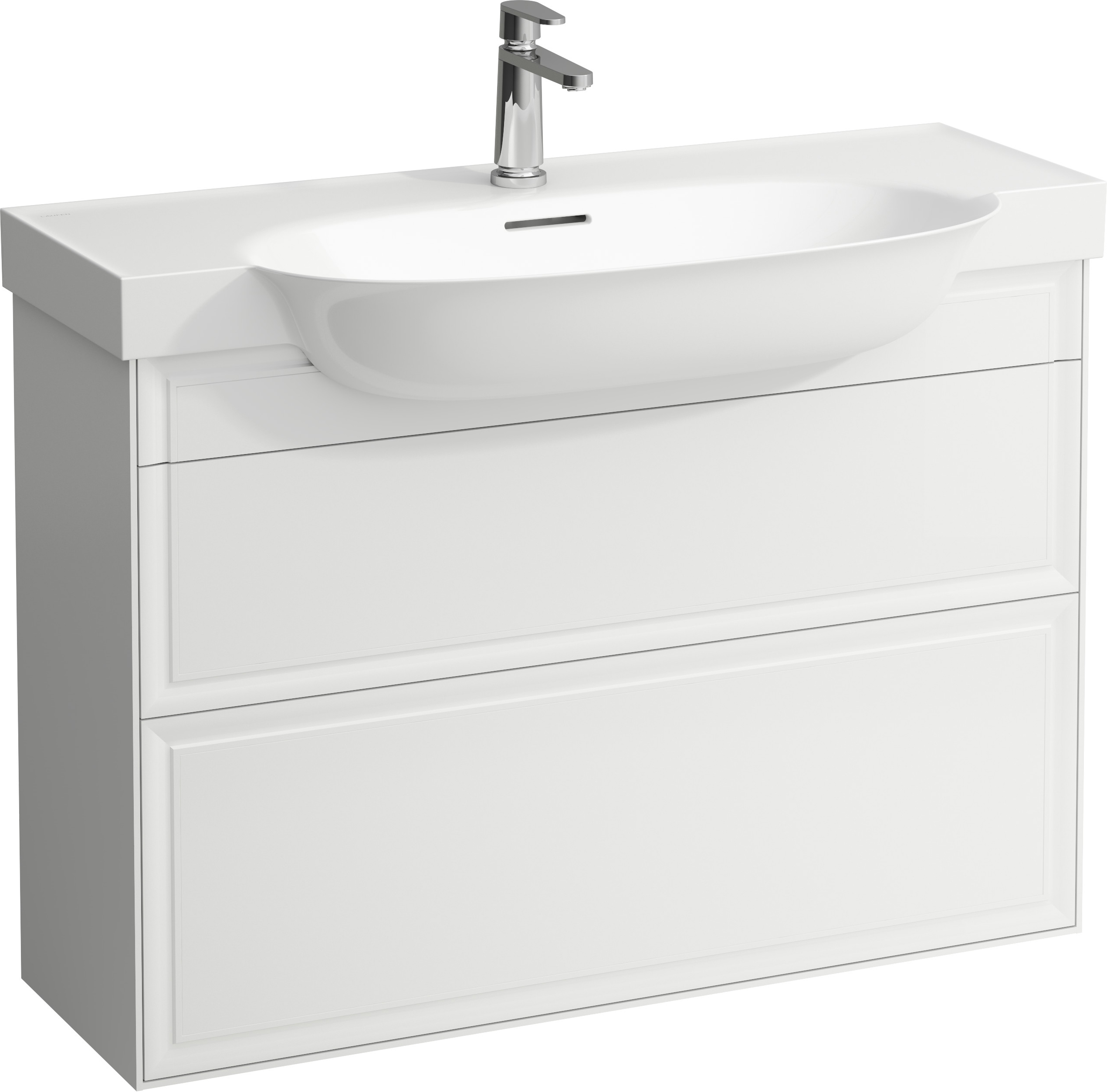 Laufen The New Classic armario 97.6x31.6x67.7 cm suspendido, para lavabo blanco H4060920856311