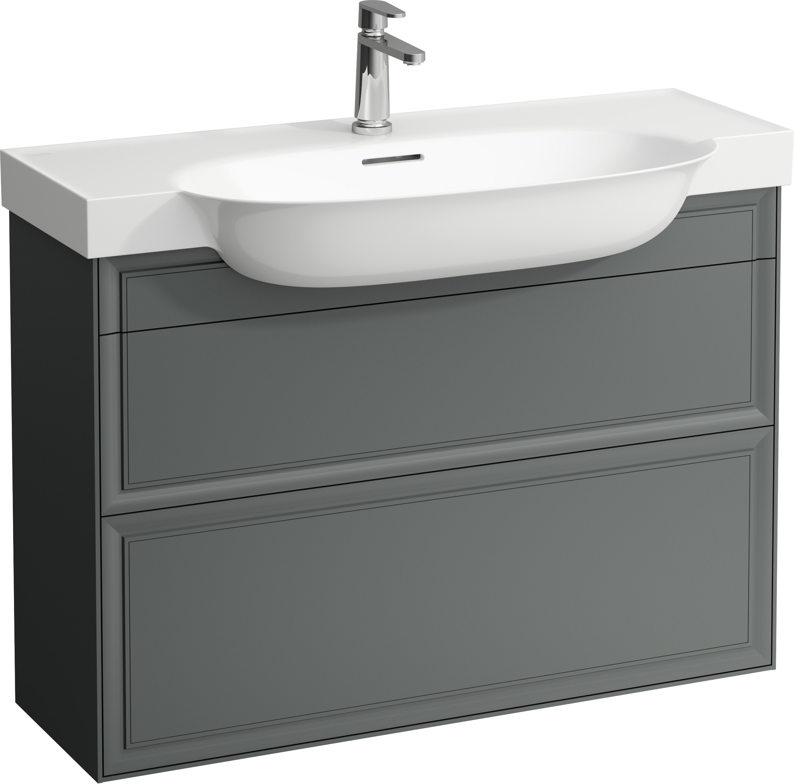 Laufen The New Classic szafka 100 cm podumywalkowa wisząca szary traffic H4060920856271