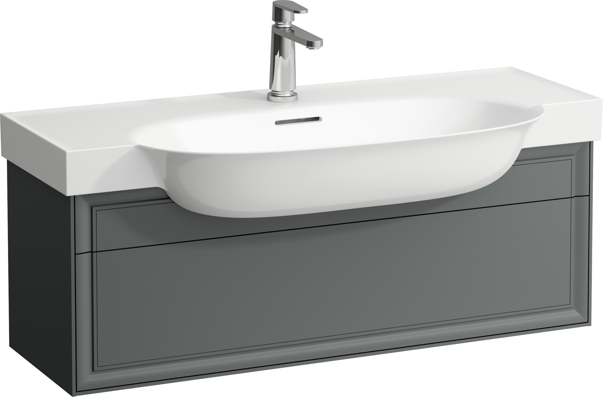 Laufen The New Classic szafka 100 cm podumywalkowa wisząca szary traffic H4060910856271