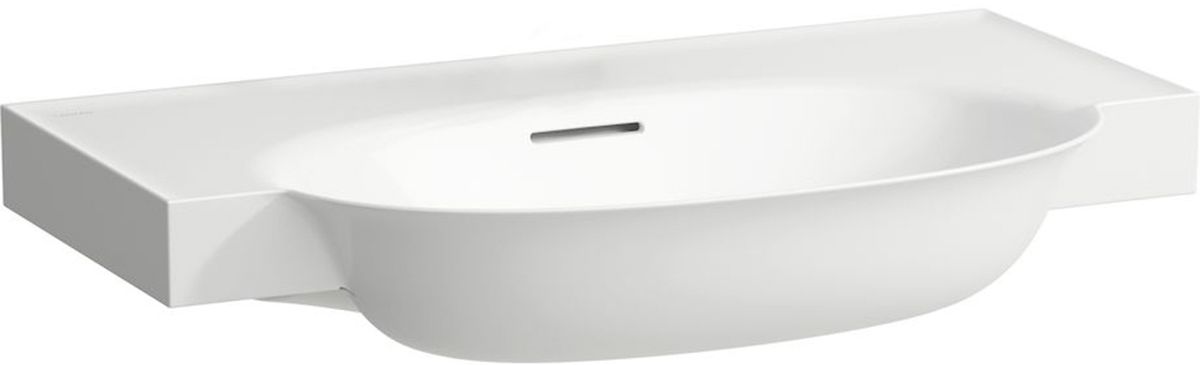 Laufen The New Classic lavabo 80x48 cm semicircular clásico-para mueble blanco brillante H8138550001091