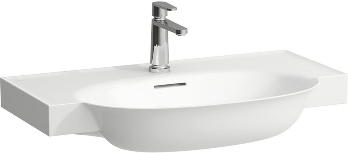Laufen The New Classic lavabo 80x48 cm semicircular clásico-para mueble blanco H8138557571091