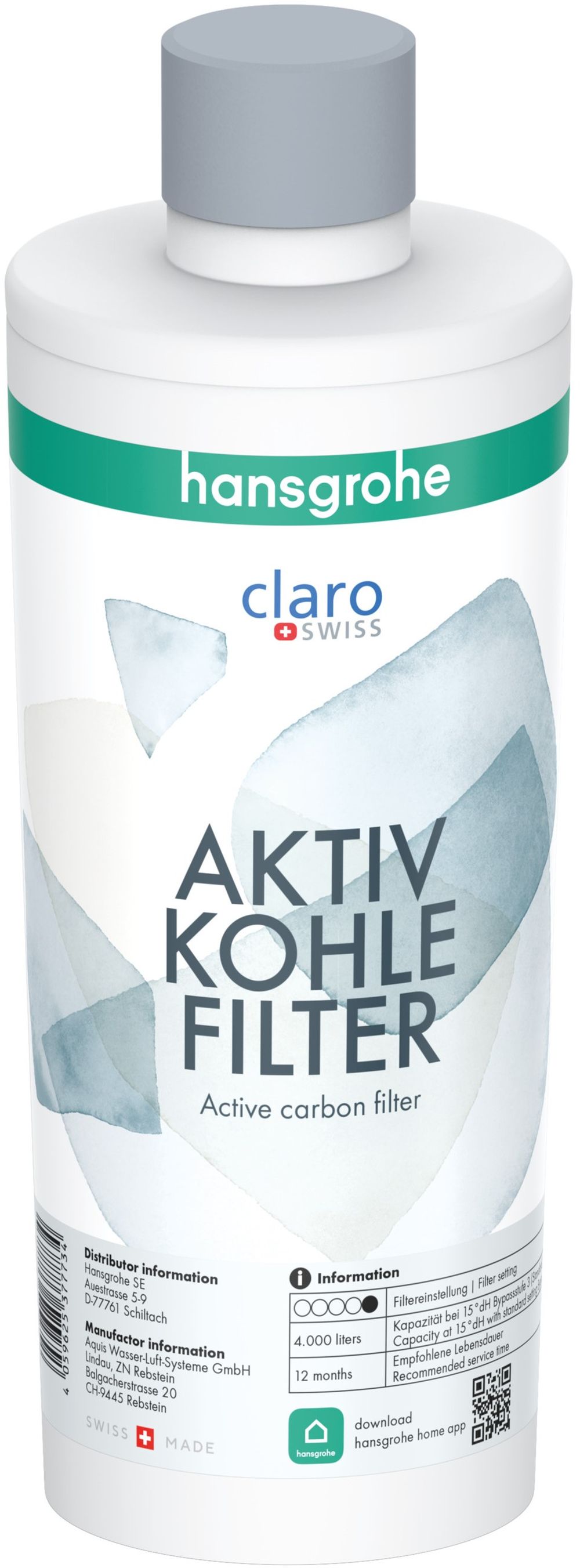 Hansgrohe filtro de carbón 76814000