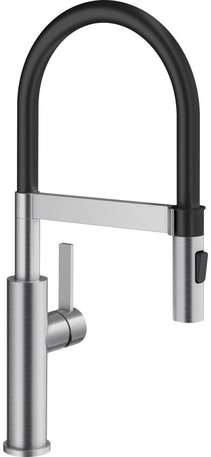 Blanco Sonea-S Flexo grifo de cocina de pie acero inoxidable-negro 526616