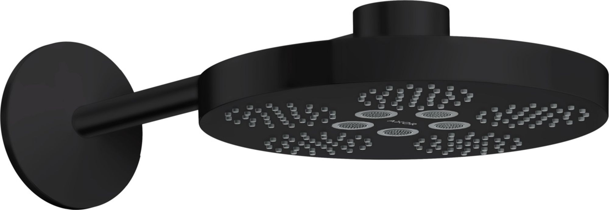 Axor One brazo de ducha con efecto lluvia 28x28 cm circular negro 48492670