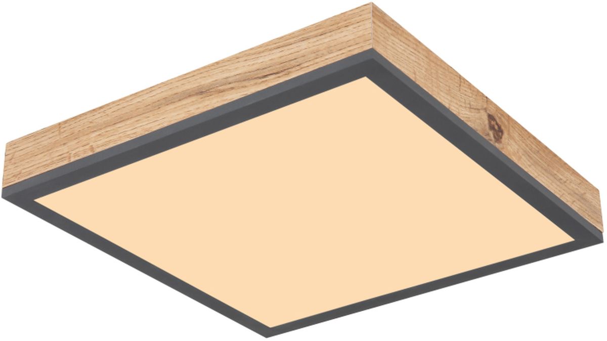 Globo Lighting Doro plafón 1x12 W blanco-madera-grafito 416080WD1