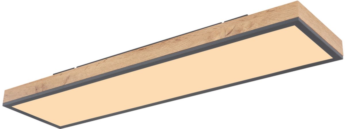 Globo Lighting Doro lámpara de techo 1x24 W blanco-madera-grafito 416080WD4