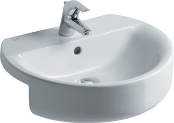Ideal Standard Connect Sphere lavabo 55x46 cm semicircular blanco brillante E792101