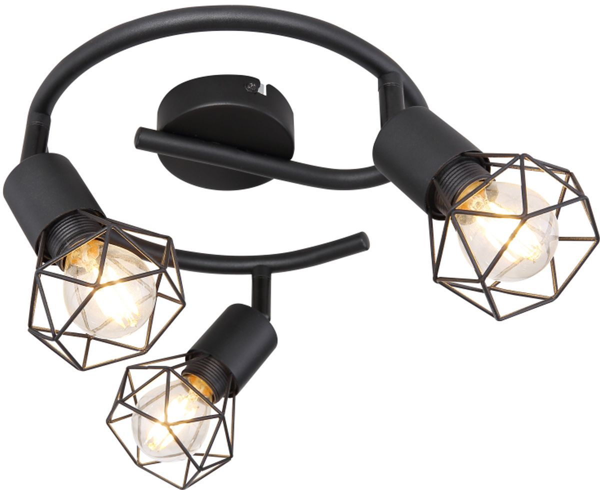 Globo Lighting Xara I lámpara de techo 3x40 W negro 54802S-3