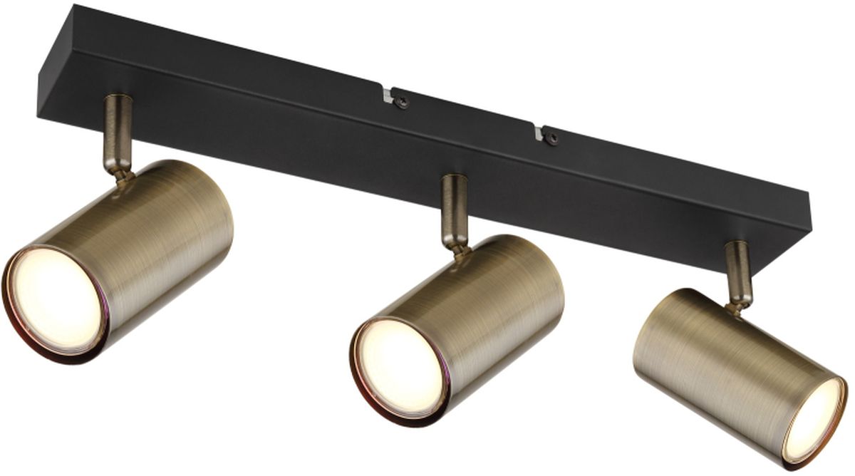 Globo Lighting Robby lámpara de techo 3x35 W negro-latón 57911-3M