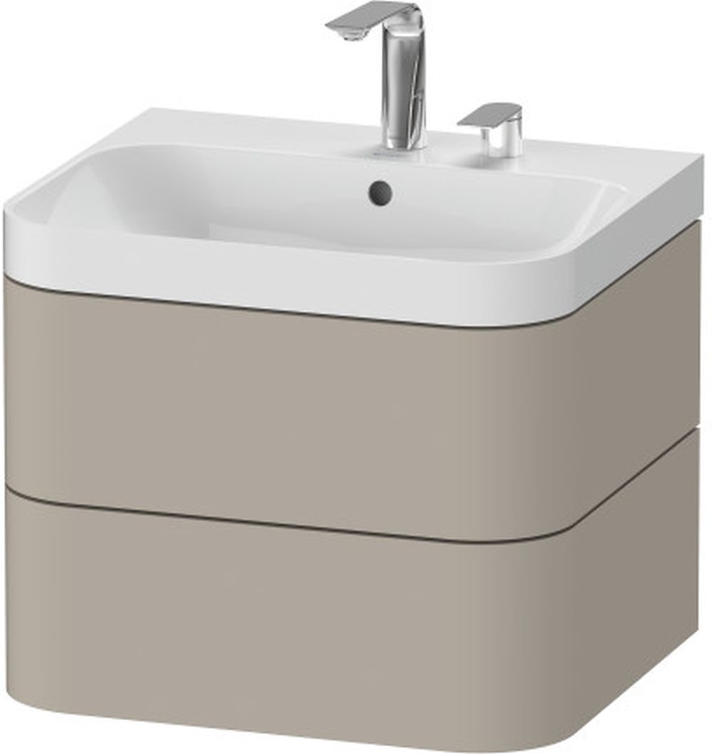 Duravit Happy D.2 lavabo con mueble 57.5 cm beige HP4345E6060