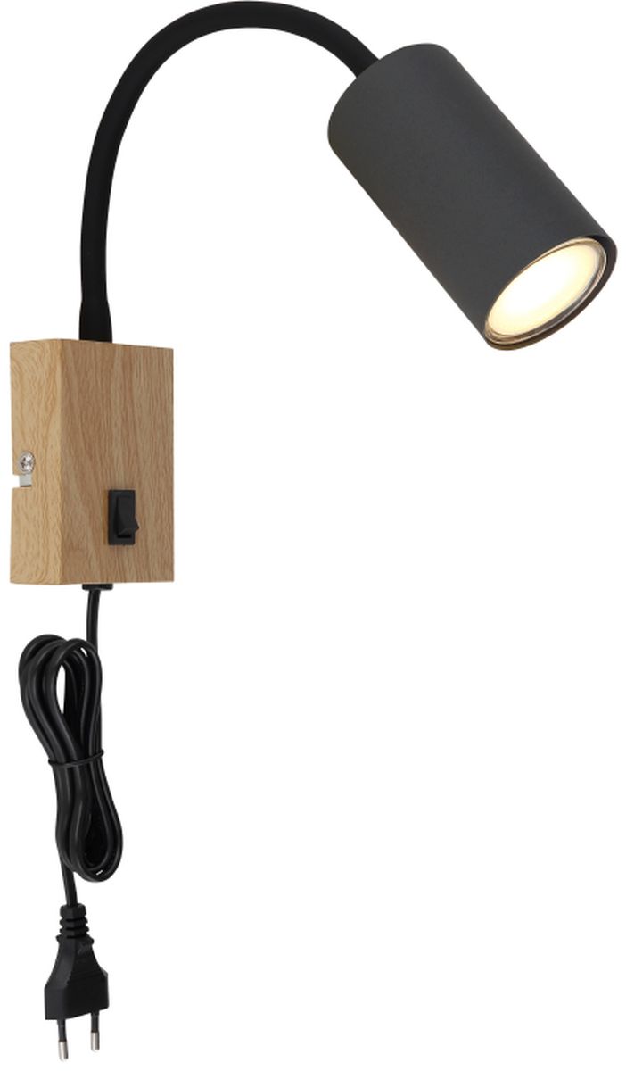 Globo Lighting Robby lámpara de pared 1x25 W madera-grafito 57911WG
