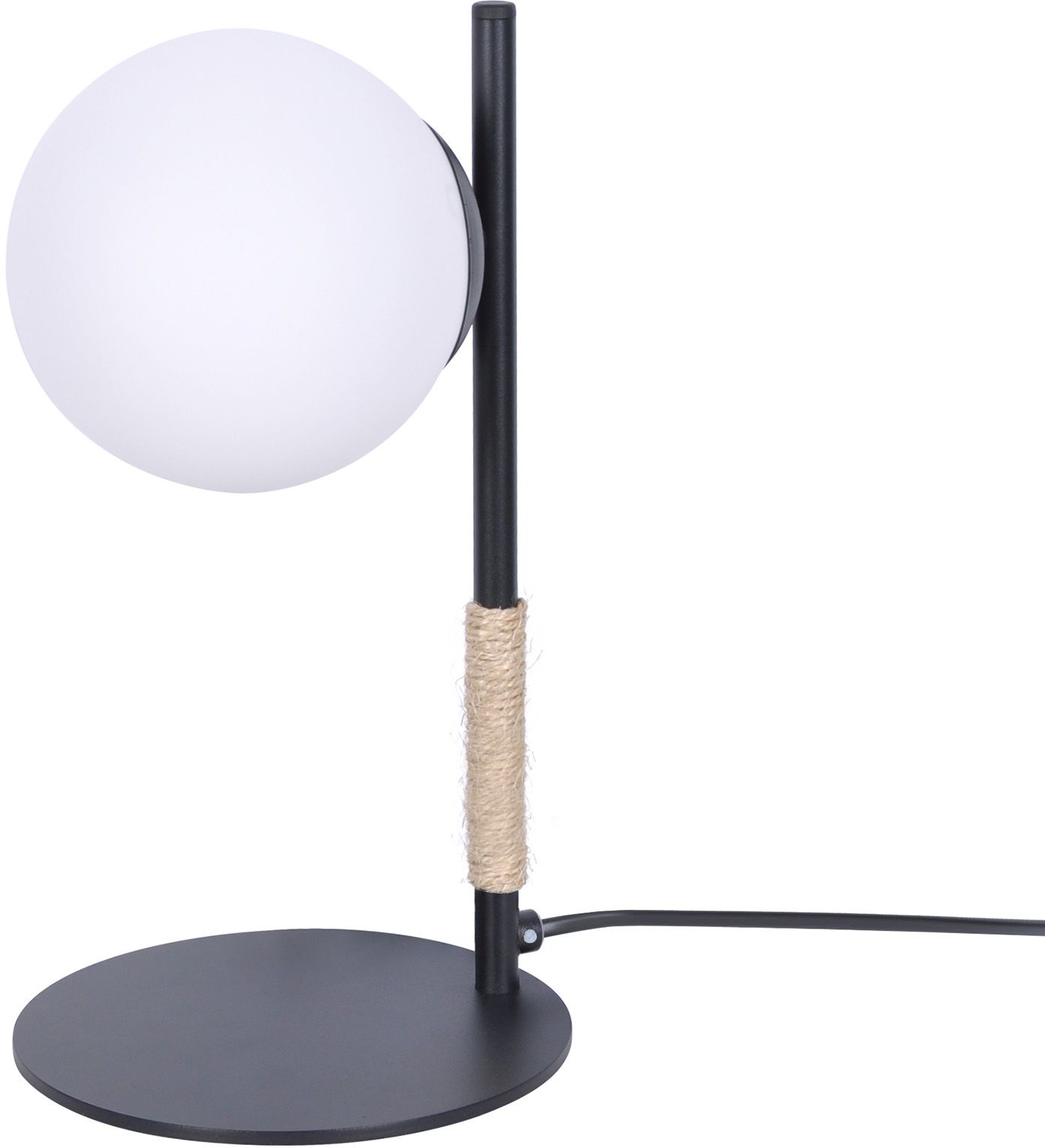 Kaja Tambo lampa stołowa 1x40 W biała-czarna K-4955