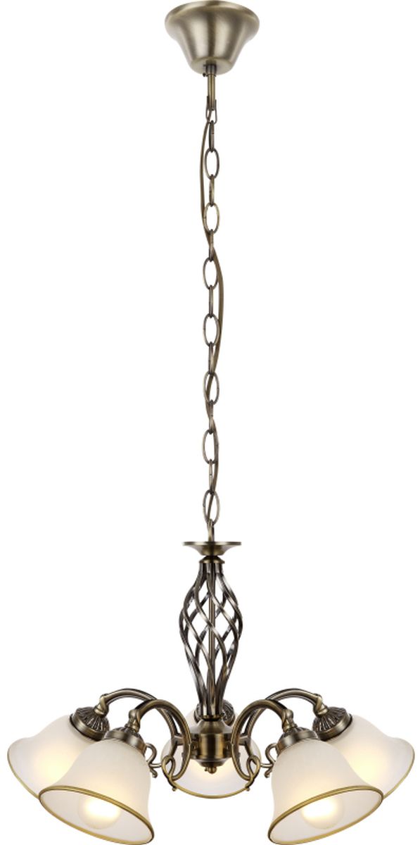 Globo Lighting Odin lámpara colgante 5x60 W latón-satinado 60208-5